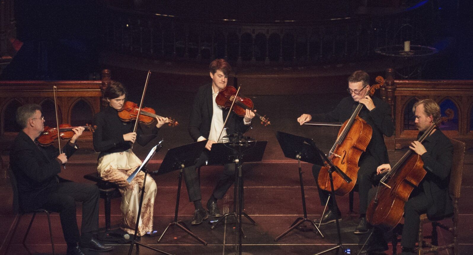 Oslo Strykekvartett og Fredrik Schøyen Sjølin. Foto Carmen Castrejon