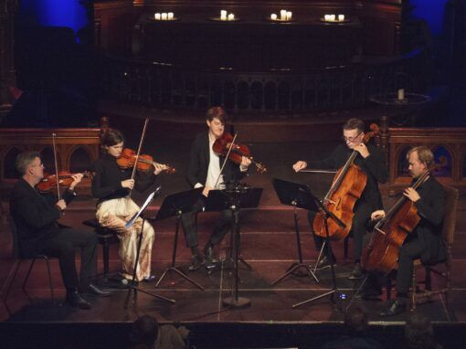 Oslo Strykekvartett og Fredrik Schøyen Sjølin. Foto Carmen Castrejon